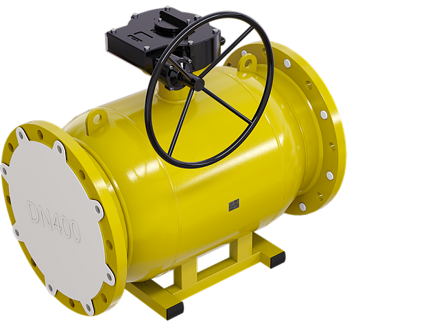 Кран шаровой фланцевый газовый полнопроходной КШ.Ф.П.GAS.400.16-01 Ду400 Ру16